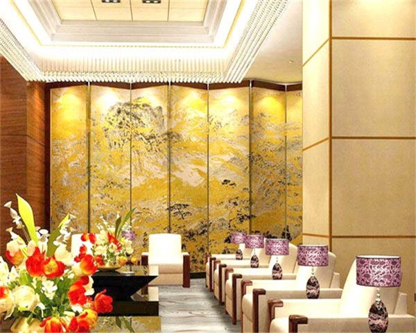 广宁山水画移动隔断